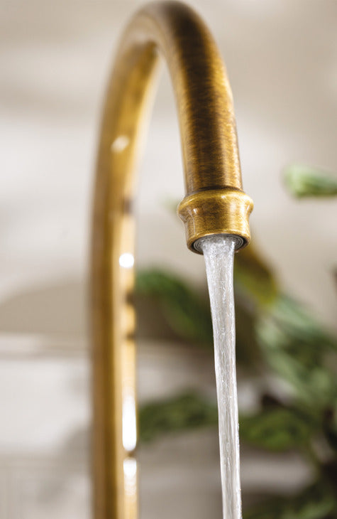 Abode Ornate Dual Lever C-Spout Kitchen Mixer Tap