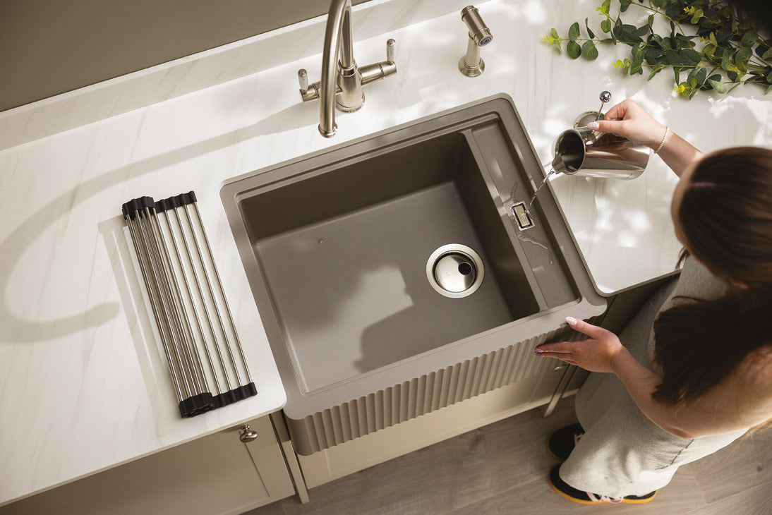 Abode Optima Belfast Composite Granite Kitchen Sink