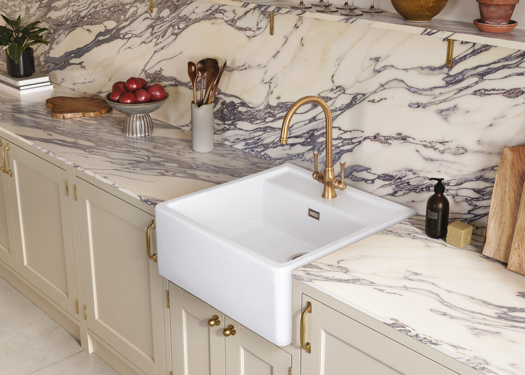 Rangemaster Sandwood Fire Clay Ceramic Belfast Kitchen Sink