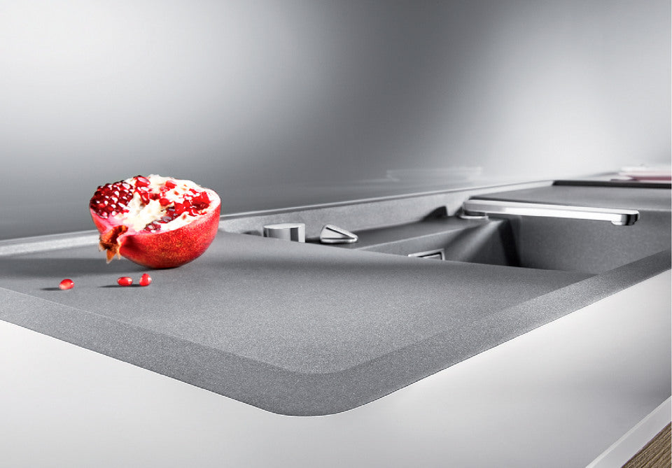 BLANCO Eloscope-F II Single Lever Kitchen Mixer Tap Fully Retracted Flush with the Worktop