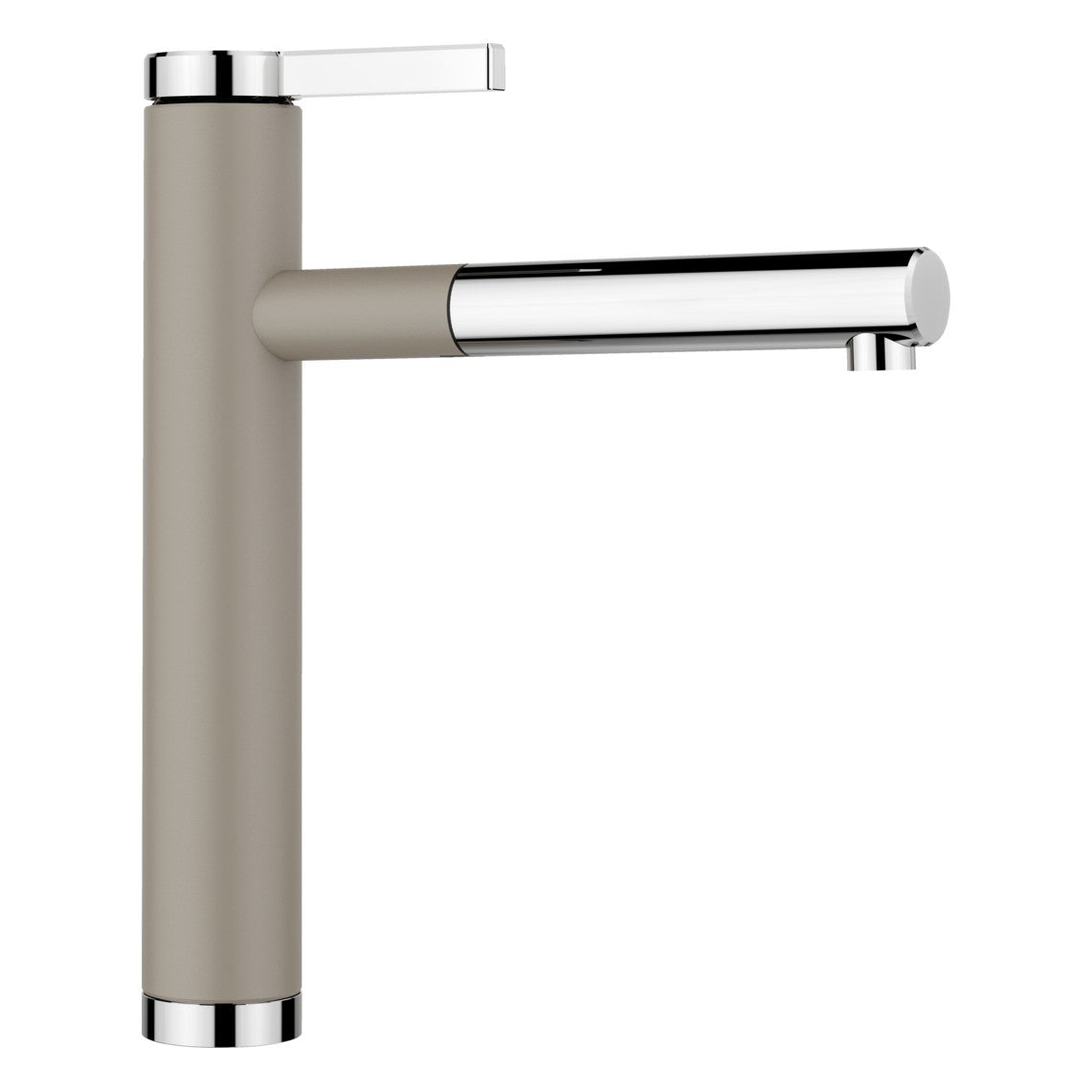 BLANCO Linee-S Single Lever Pull Out Kitchen Mixer Tap in Tartufo/Chrome