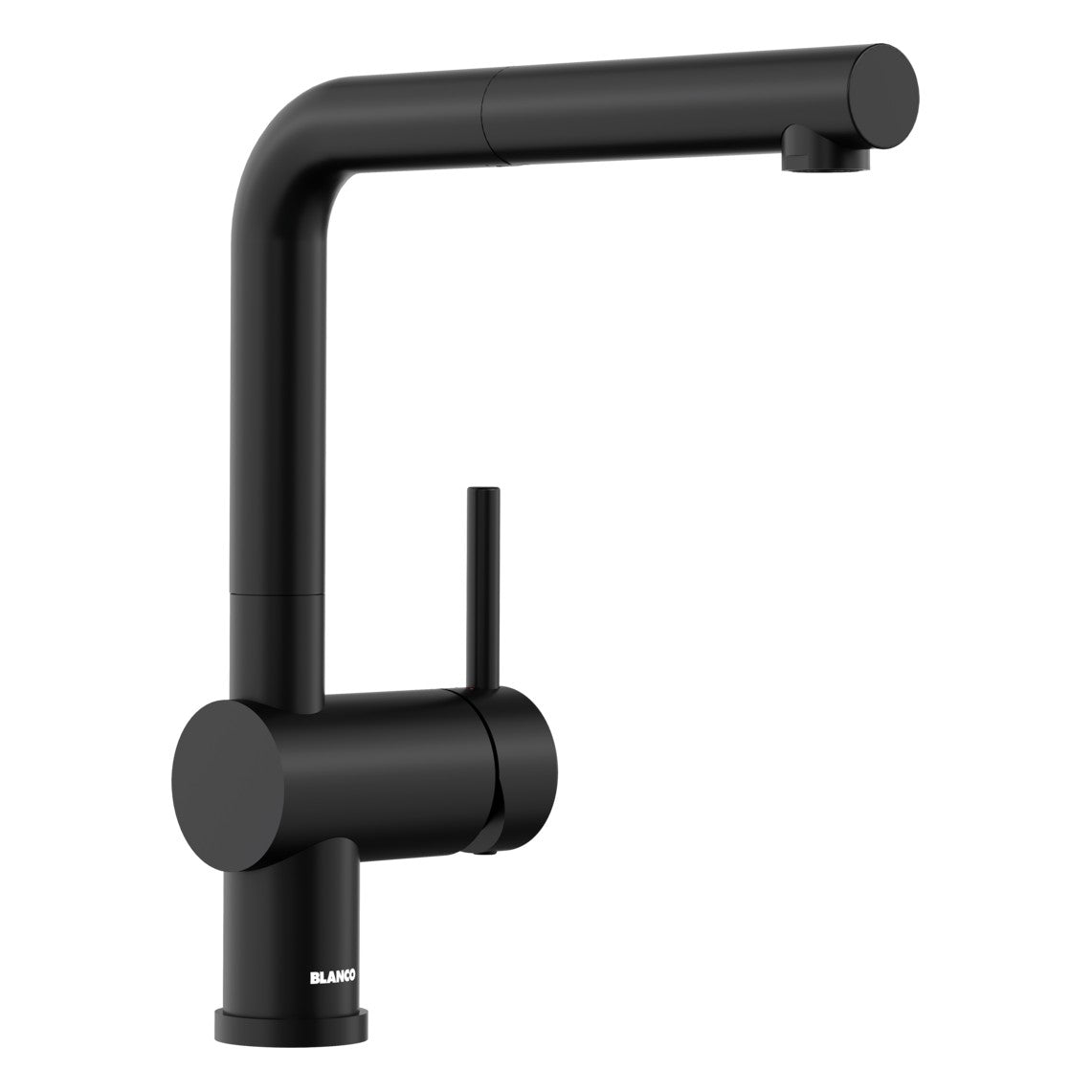 BLANCO Linus-S Single Lever Kitchen Mixer Tap with Pull-Out Spray in Black Matt