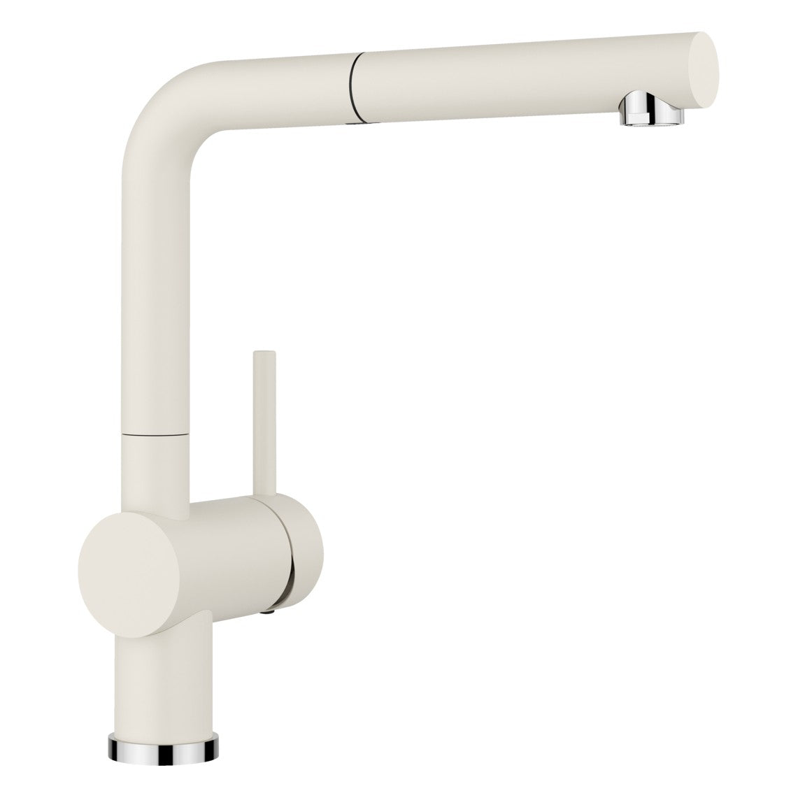 BLANCO Linus-S Single Lever Kitchen Mixer Tap with Pull-Out Spray in Soft White