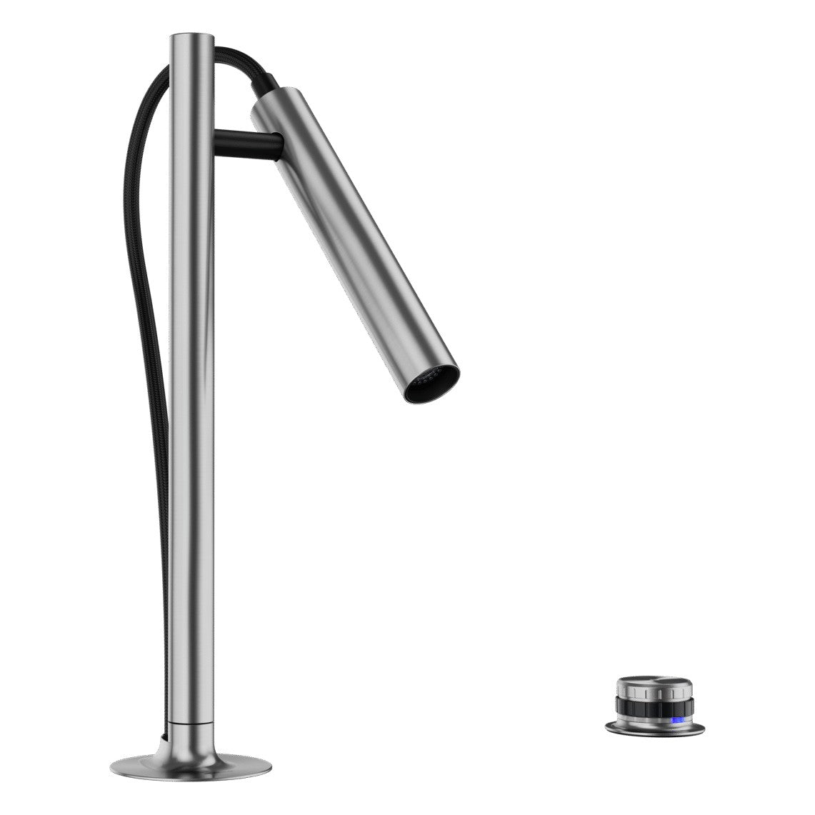 BLANCO Luneoo-S Single Lever Kitchen Mixer Tap with Handspray in Brushed Stainless Steel