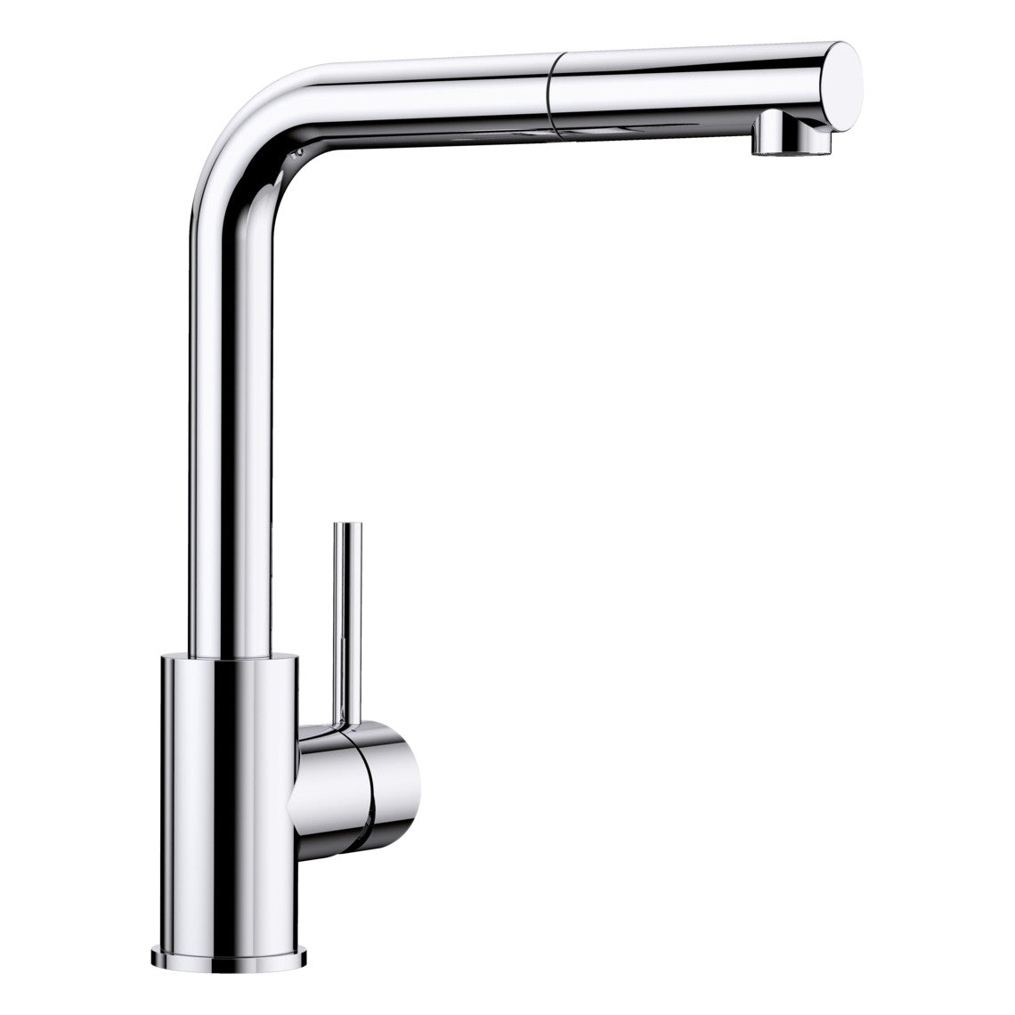 BLANCO Mila-S Single Lever Kitchen Mixer Tap with Pull Out Spray in Chrome