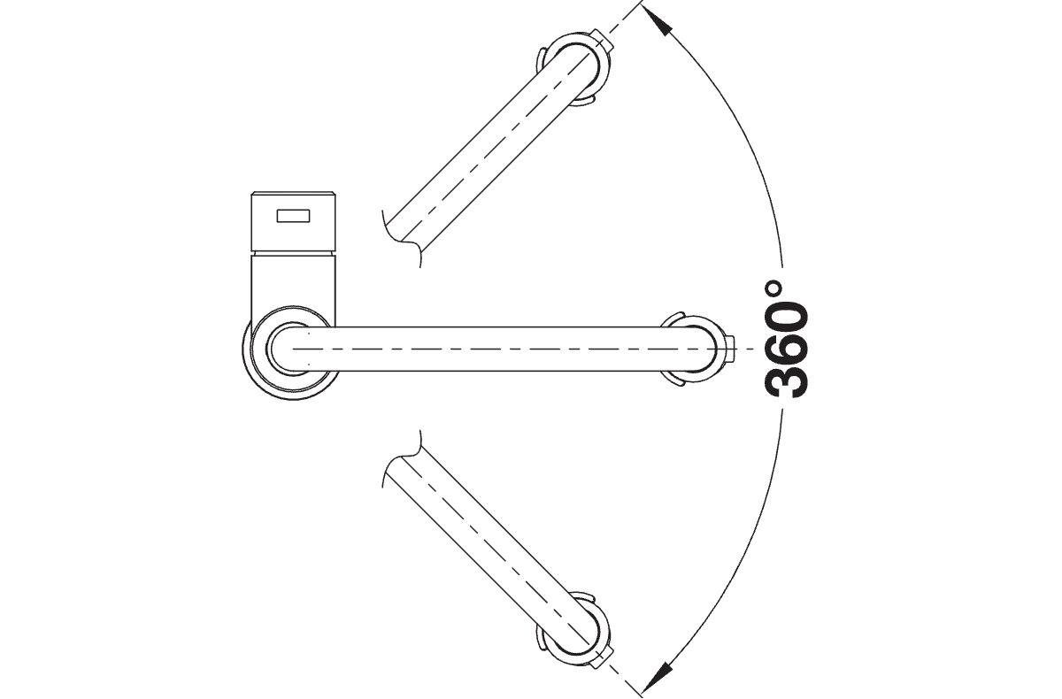 BLANCO Sonea S-Flexo Single Lever Kitchen Mixer Tap with Pull Out Spray Swivel Rotation