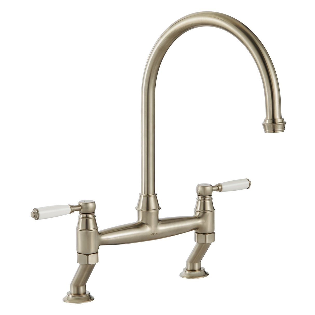 Abode Oxbury Traditional Bridge C-Spout Kitchen Mixer Tap