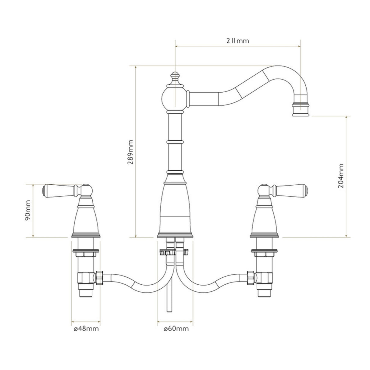 Technical Drawing with Dimensions for