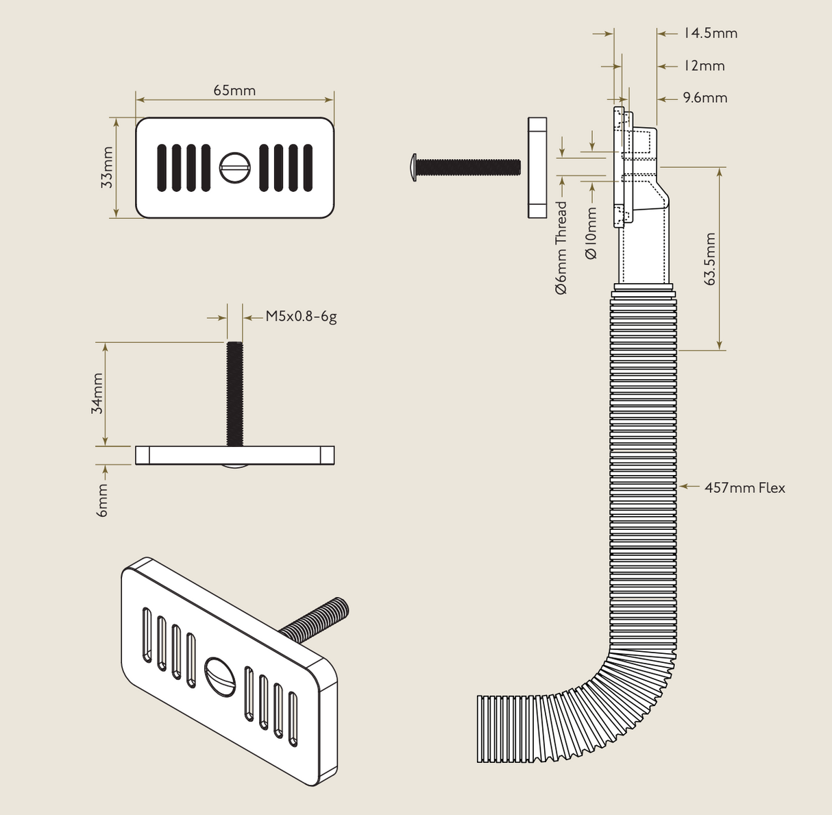 Bidbury & Co. Rectangular Luxury Overflow & Cover