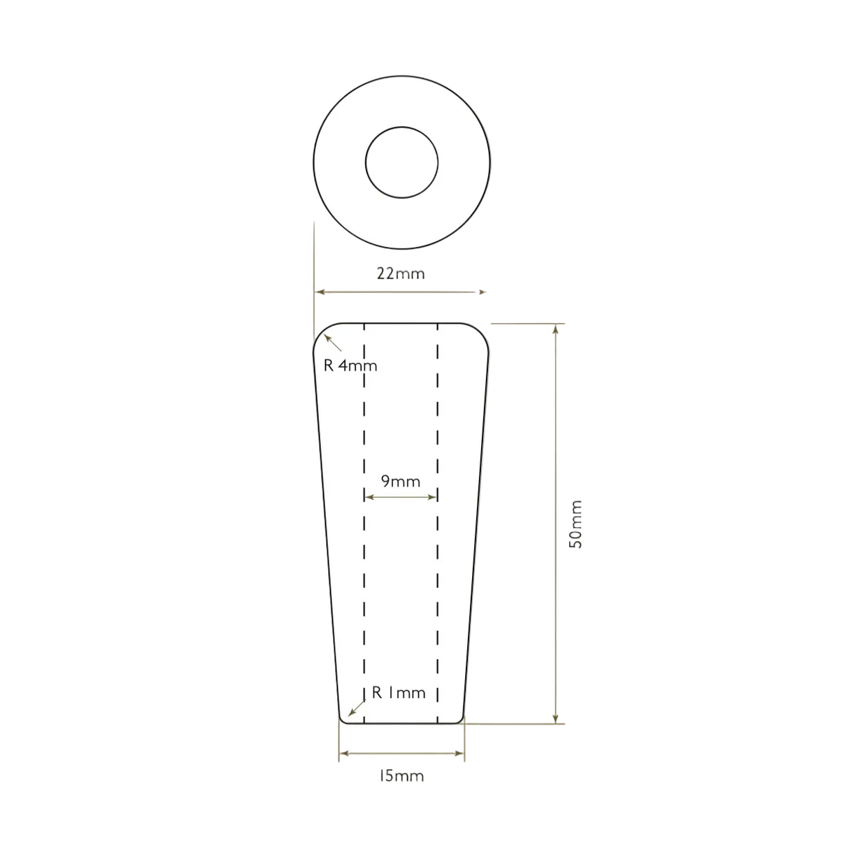 Bidbury & Co. Metal Alternative Handle Levers in Brass