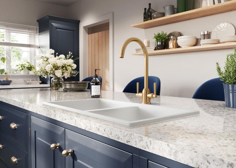 Rangemaster Parma Kitchen Mixer Tap With Dual Lever