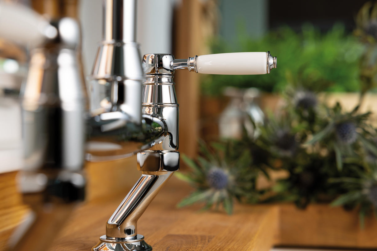 Abode Oxbury Traditional Bridge C-Spout Kitchen Mixer Tap