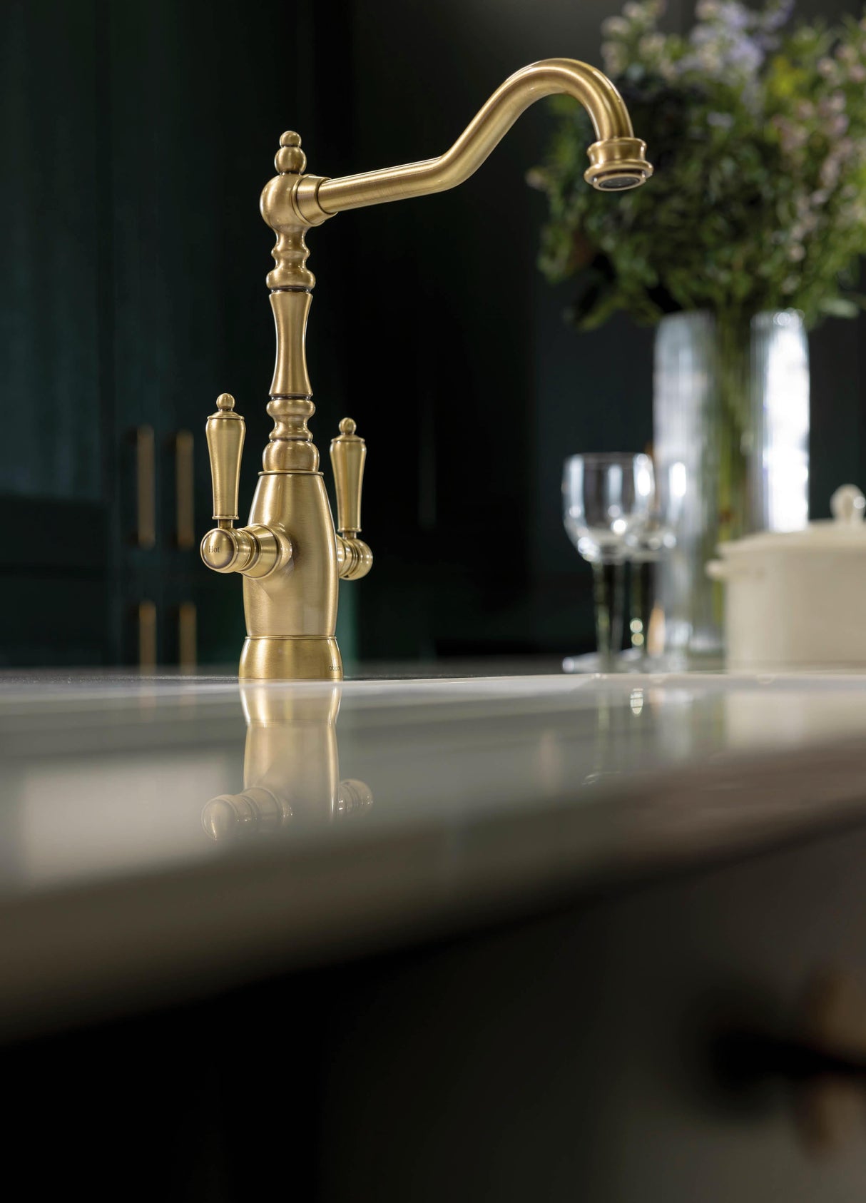 Abode Mayenne Monobloc Dual Lever Kitchen Mixer Tap
