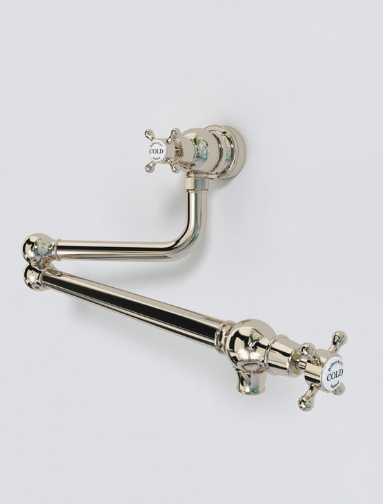 Bidbury & Co. Oakridge Crosshead Handles Pot Filler With Twin Lever