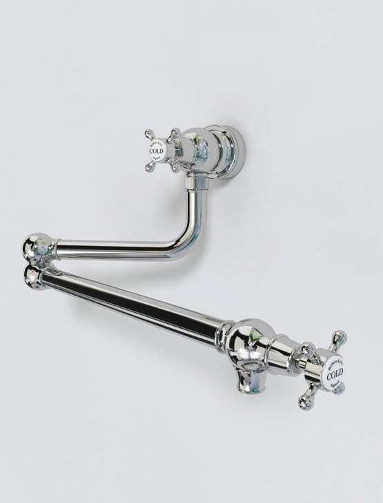 Bidbury & Co. Oakridge Crosshead Handles Pot Filler With Twin Lever