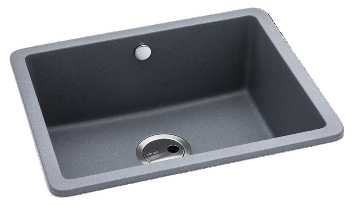 Abode Matrix SQ GR15 Single Bowl Kitchen Sink in Composite
