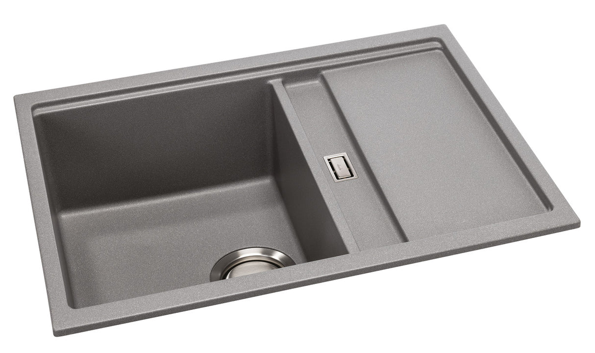 Abode Synchronist One And QuaterBowl Kitchen Sink in Composite Granite