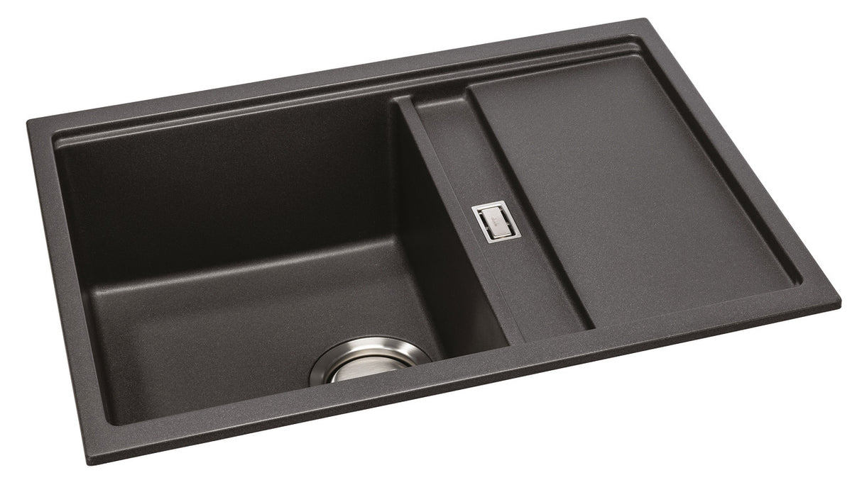 Abode Synchronist One And QuaterBowl Kitchen Sink in Composite Granite