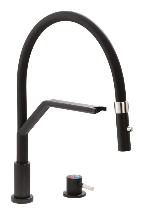 Abode Livinc Single Lever Kitchen Mixer Tap with Pull Out Spray