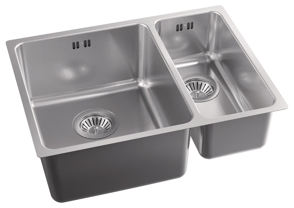 Abode Matrix R25 1.5 Bowl Premium Stainless Steel Inset/Undermount Kitchen Sink