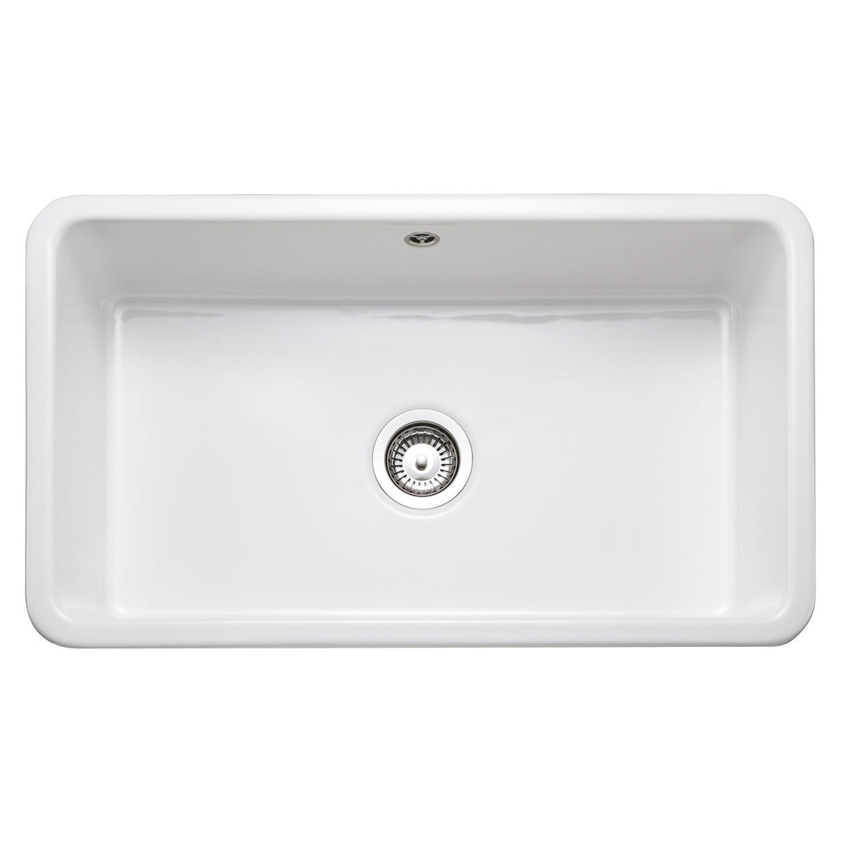 Rangemaster Farmhouse Belfast White Single Bowl Kitchen Sink