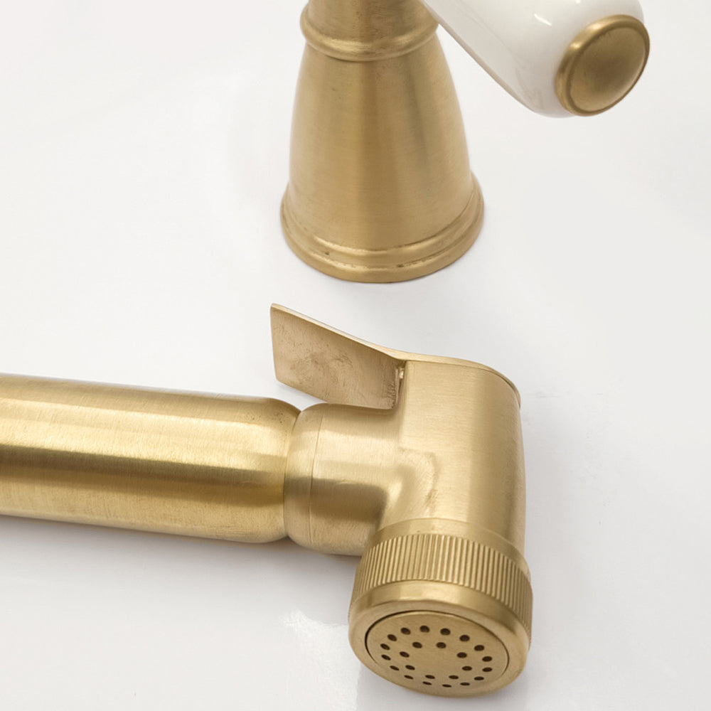 Bidbury & Co. Taynton Independent Pull Out Spray With Porcelain Lever Handle