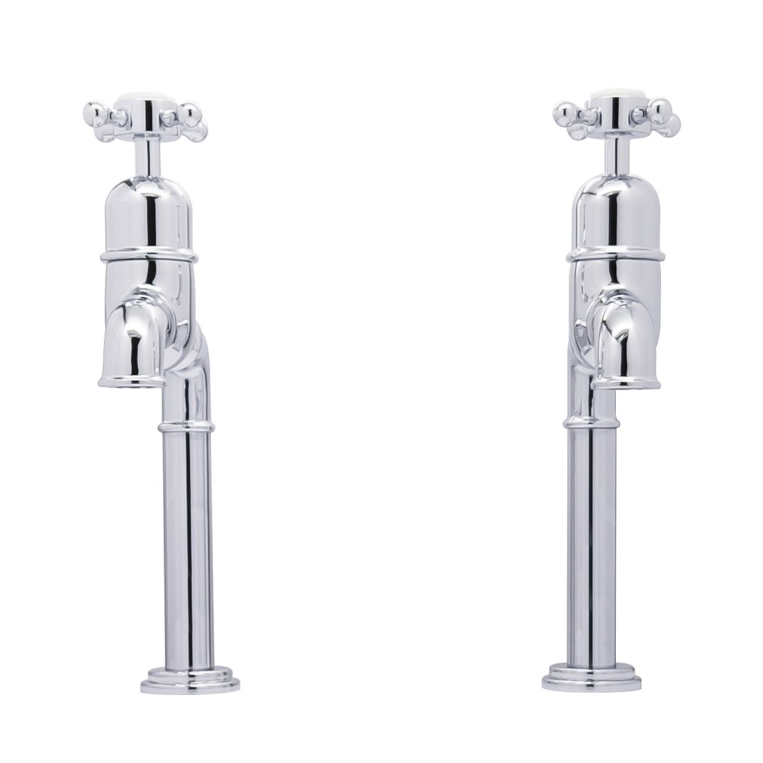 Bidbury & Co. Caswell Kitchen Taps with Crosshead Handles & Classic Bibcock Design