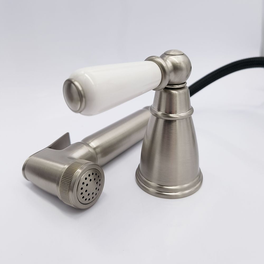 Bidbury & Co. Taynton Independent Pull Out Spray With Porcelain Lever Handle