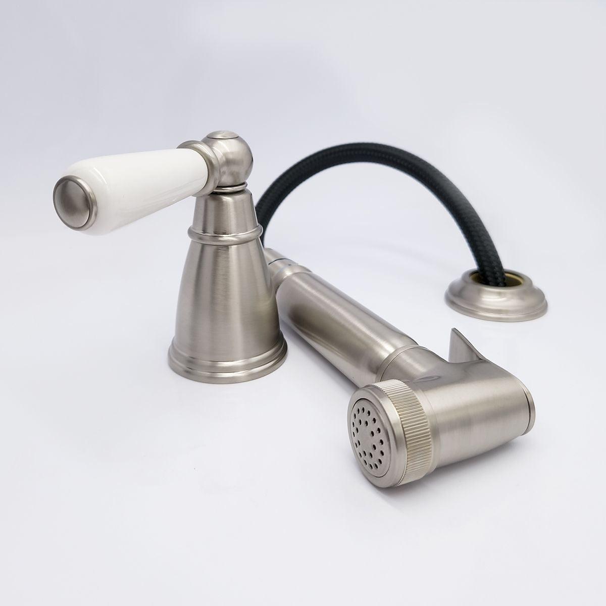 Bidbury & Co. Taynton Independent Pull Out Spray With Porcelain Lever Handle