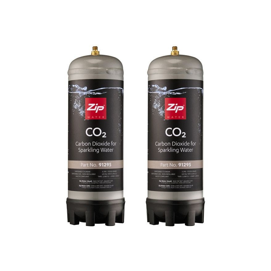 Zip Water CO2 Cylinder for Kitchen Tap Twin Pack