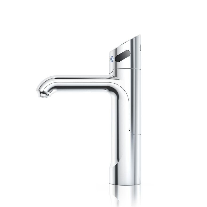 HydroTap G5 Touch Free Wave boiling chilled water tap side view against a plain white background