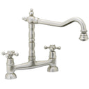 Abode Melford Traditional Bridge Dual Lever Kitchen Mixer Tap