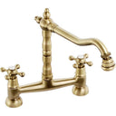 Abode Melford Traditional Bridge Dual Lever Kitchen Mixer Tap