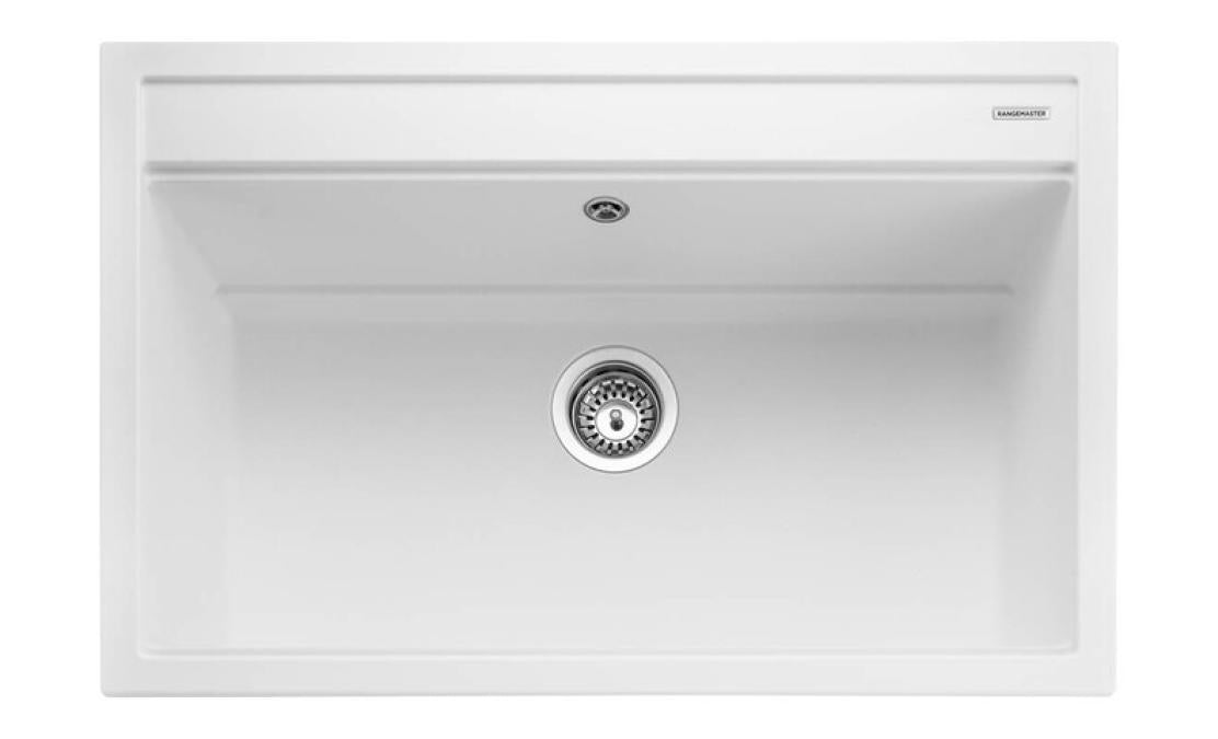 Rangemaster Prato Inset Mount Single Bowl Granite Kitchen Sink