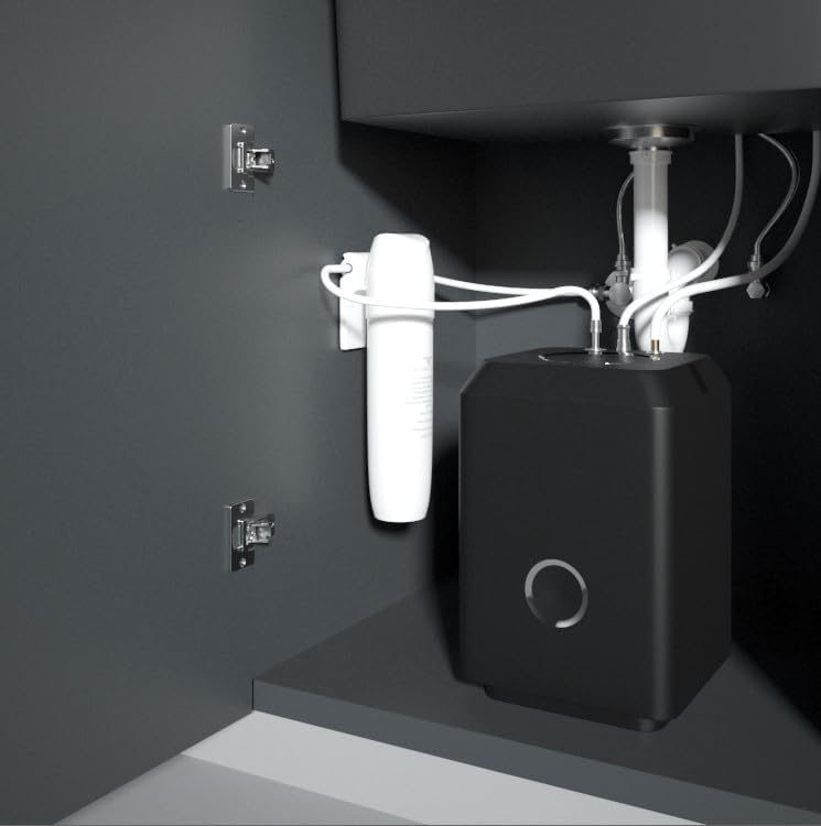 Triflow Concepts 4 in 1 Hybrid Flex Contemporary Boiling Water Kitchen Tap in Chrome with Pull Out Spray Hose