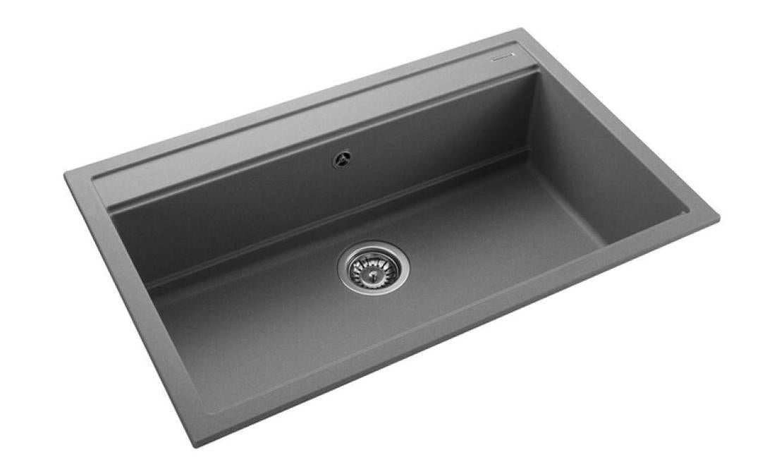 Rangemaster Prato Inset Mount Single Bowl Granite Kitchen Sink