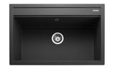 Rangemaster Prato Inset Mount Single Bowl Granite Kitchen Sink