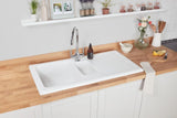 Rangemaster Surface Mount Single Bowl Kitchen Sink in Ceramic