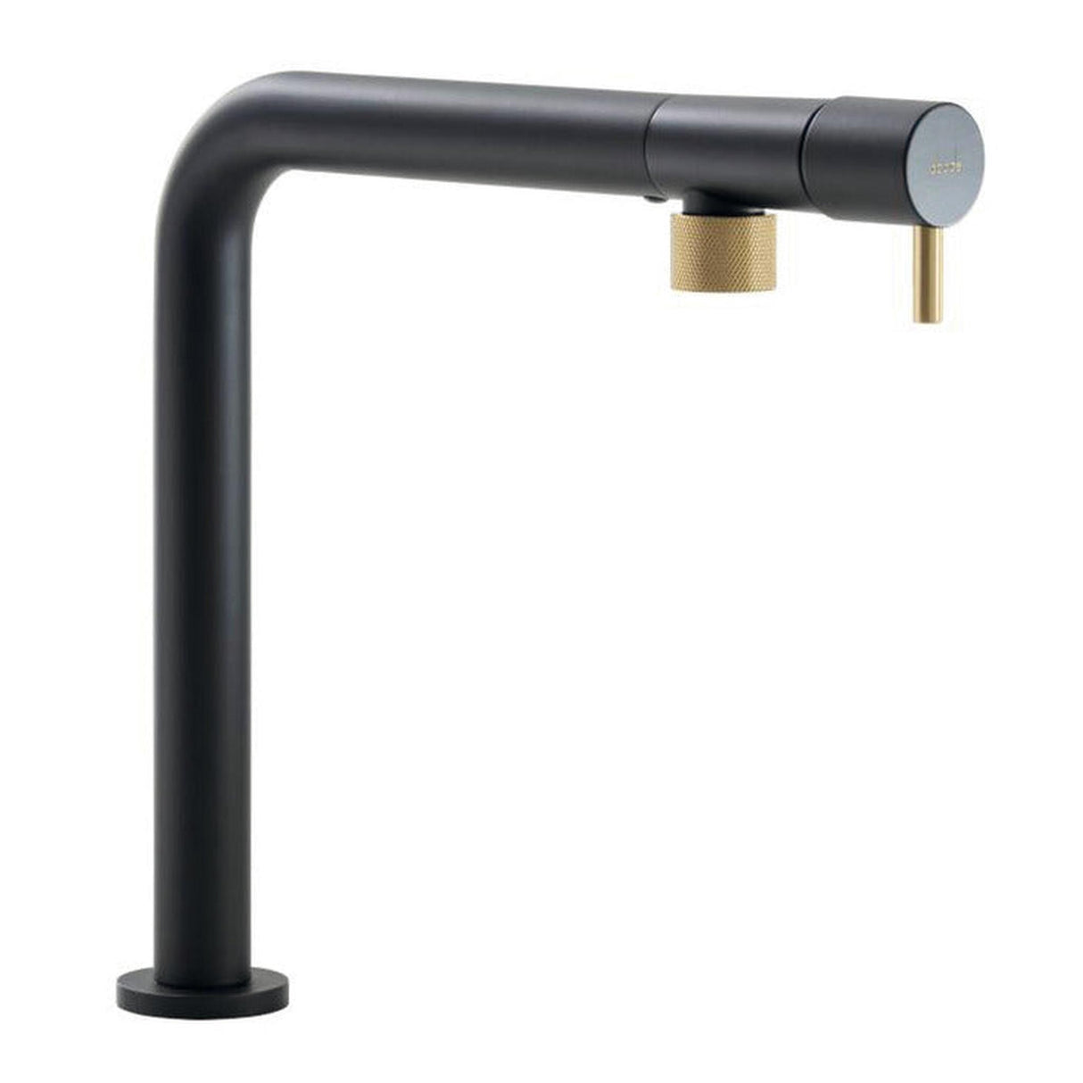 Abode Agilis L-Spout Tap With Single Lever Black Brass 57850352