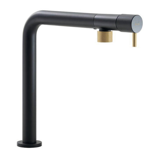 Abode Agilis L-Spout Tap With Single Lever Black Brass 57850352