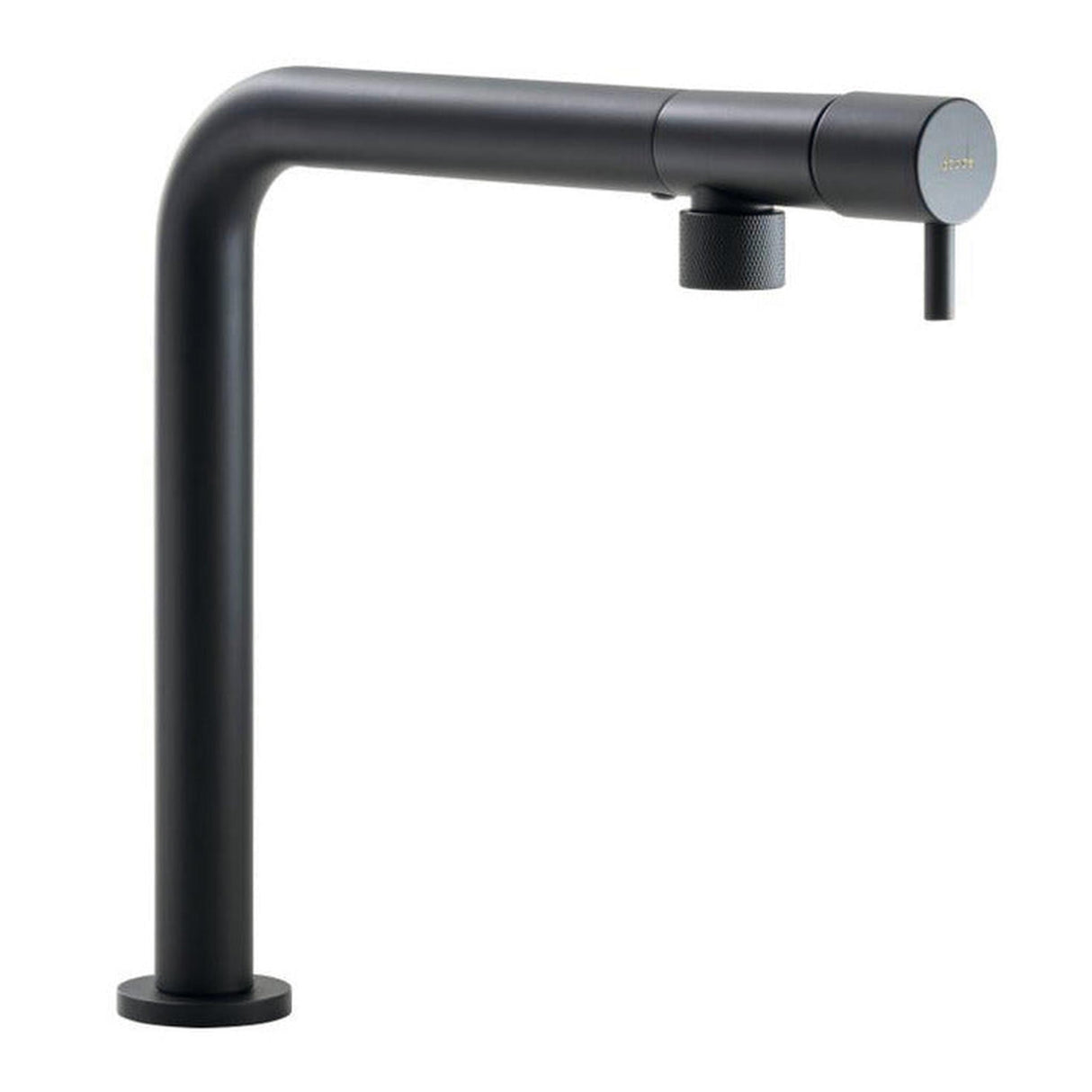 Abode Agilis L-Spout Tap With Single Lever Matt Black 57850350