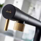 Abode Agilis L-Spout Tap With Single Lever Black Brass Life Style