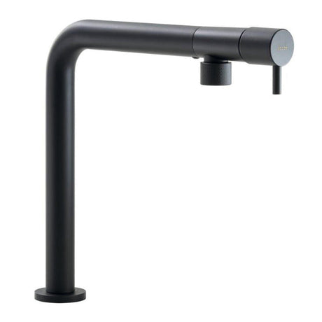 Abode Agilis L-Spout Tap with Single Lever Matt Black