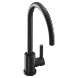 Abode AtlasC-Spout Mixer Tap With Single Lever Matt Black 57851301
