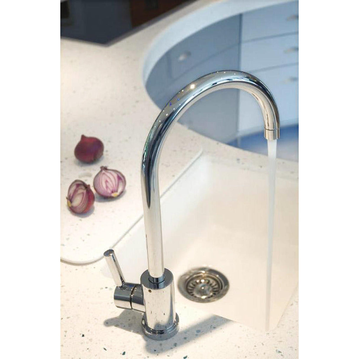 Abode AtlasC-Spout Mixer Tap With Single Lever Polished Chrome 57851201 Lifestyle