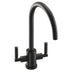 Abode Atlas C-Spout Mixer Tap With Dual Level Matt Black 57851321