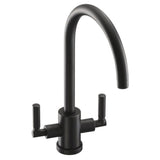 Abode Atlas C-Spout Mixer Tap With Dual Level Matt Black 57851321