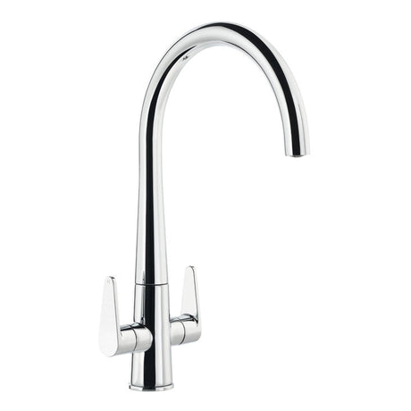 Abode Coniq R C-Spout Mixer Tap With Dual Lever Polished chrome 56996270