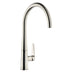 Abode Coniq R C-Spout Mixer Tap With Single Lever In Brushed nickel 56996660