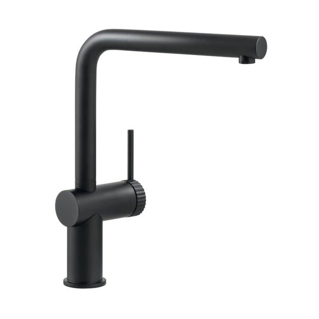 Abode Fraction L-Spout Tap With Single Lever In Matt Black